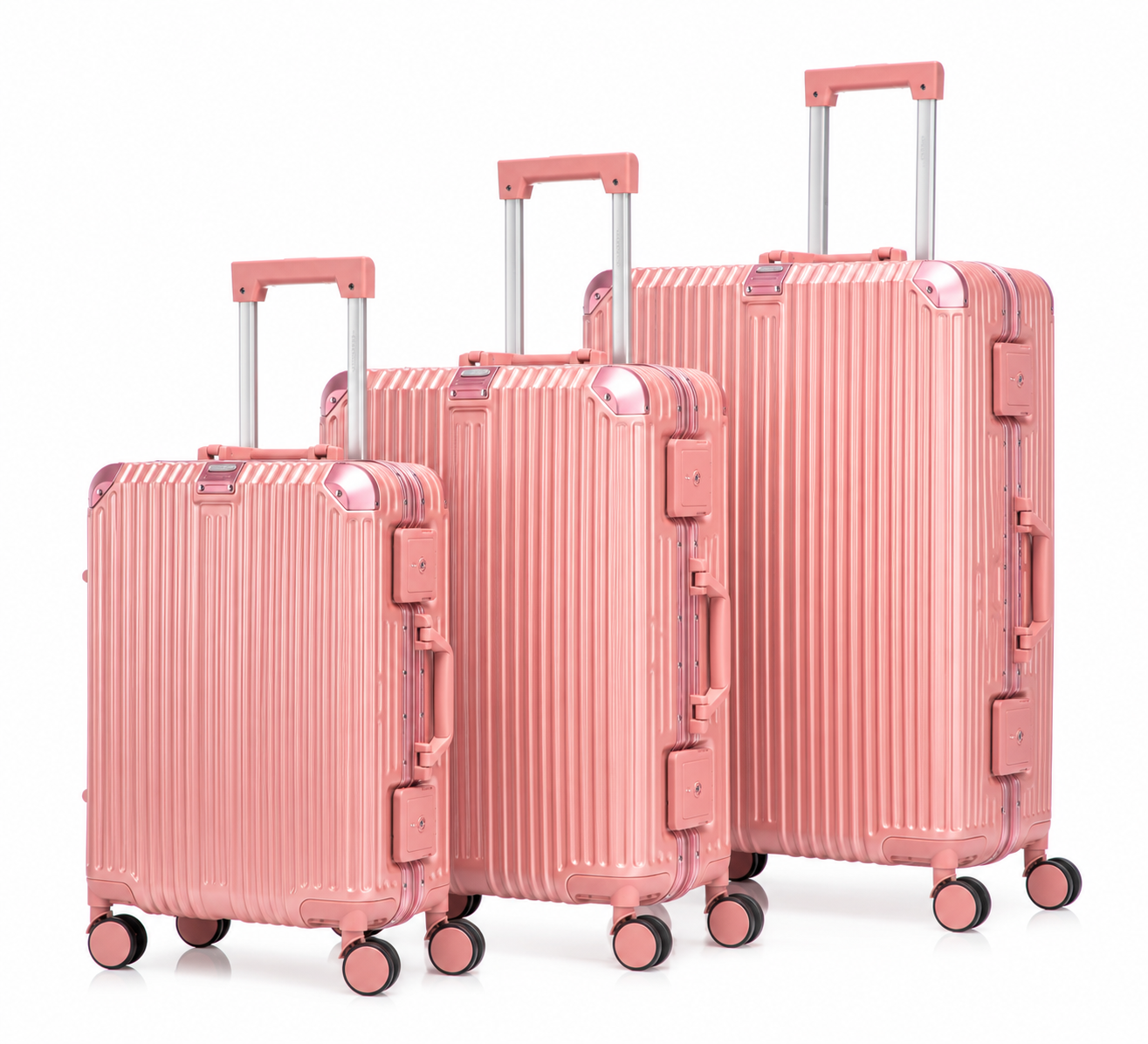 GREENWICH Set ALUMIINI Matkalaukkuja FRAME 55cm/69cm/78cm DOHA