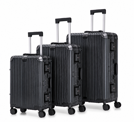 GREENWICH Set ALUMIINI Matkalaukkuja FRAME 55cm/69cm/78cm DOHA