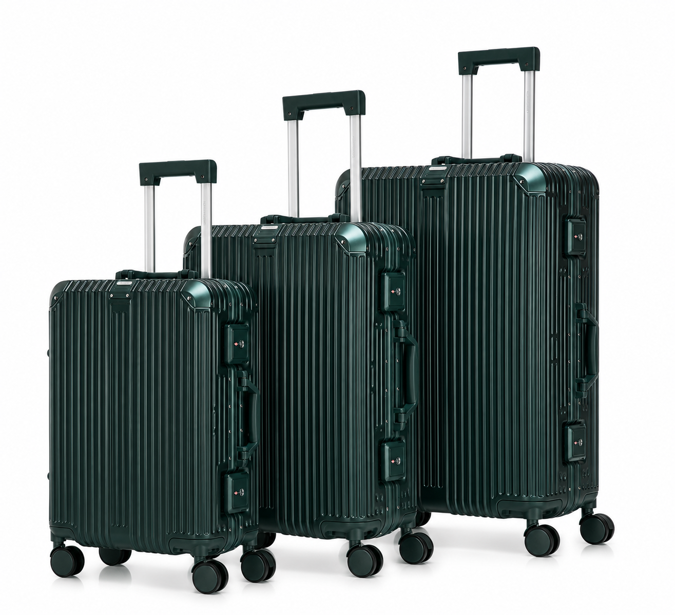 GREENWICH Set ALUMIINI Matkalaukkuja FRAME 55cm/69cm/78cm DOHA