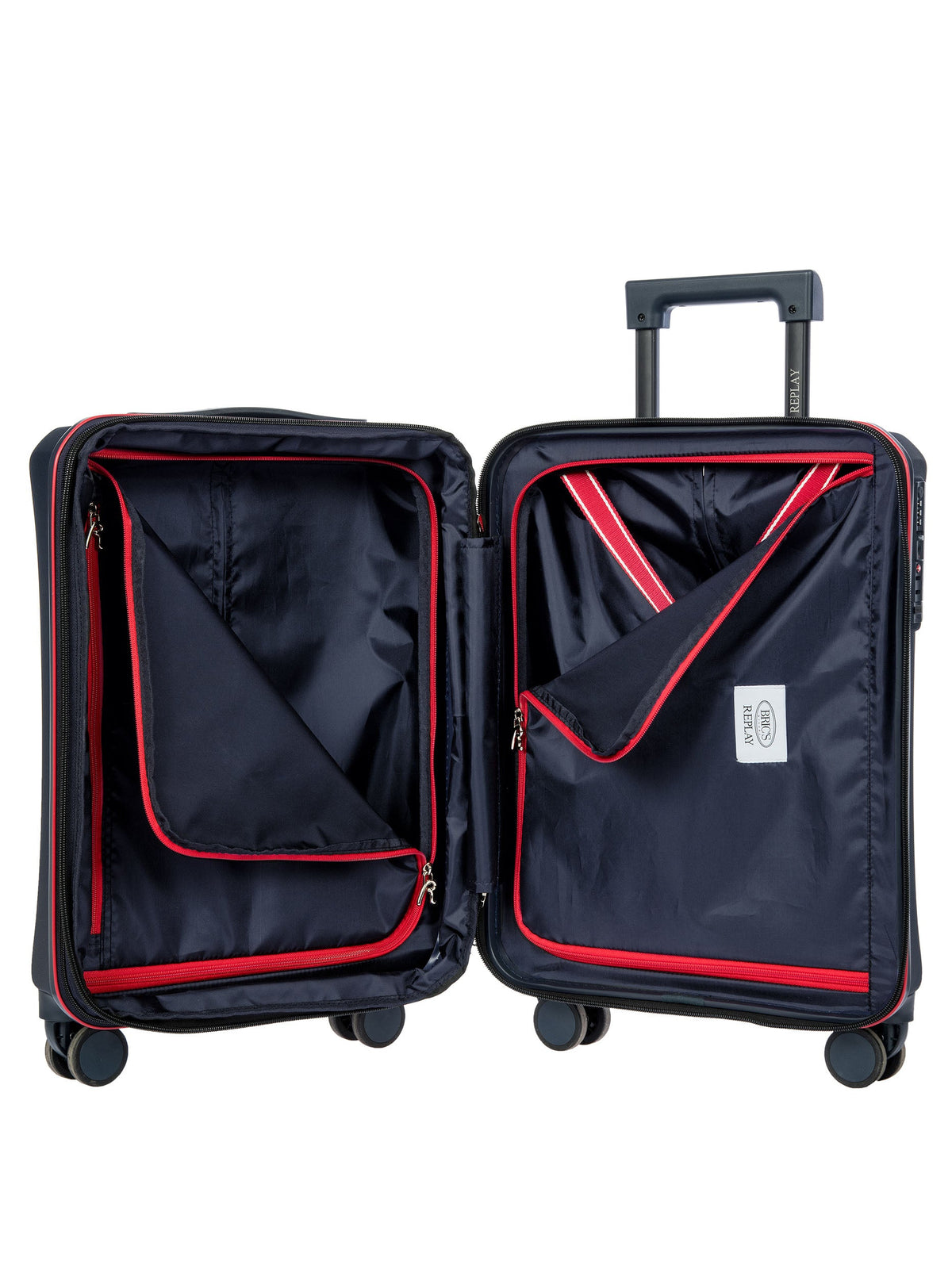 REPLAY di Bric's Valigia da cabina RIGIDO PERSONALIZZABILE  NAVY 55CM MARINO