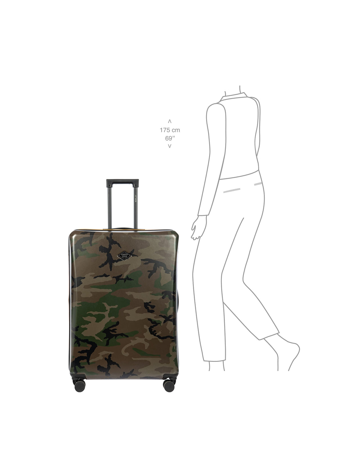 Bric's REPLAY VALIGIA RIGIDA GRANDE PERSONALIZZABILE 79CM CAMOUFLAGE