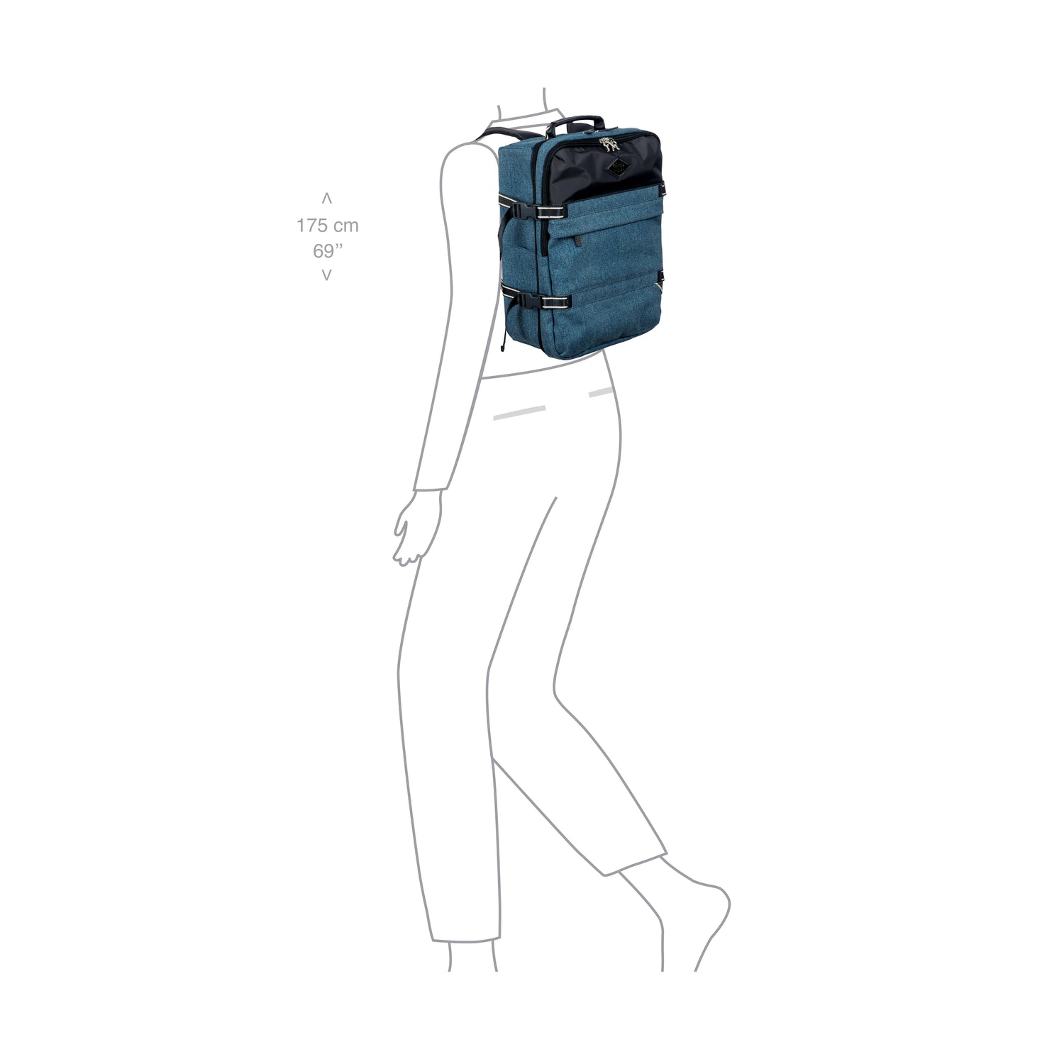 BRIC´S ZAINO UNDERSEATER REPLAY IN TESSUTO RICICLATO