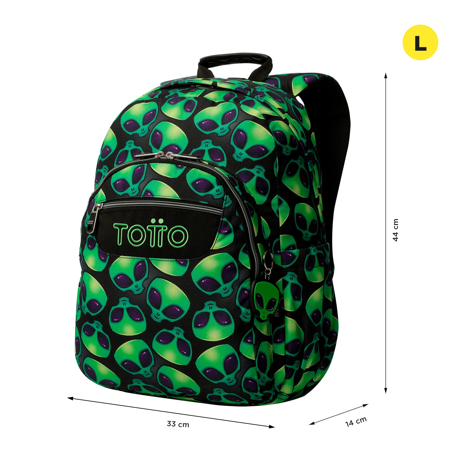 TOTTO Mochila escolar adaptable a carro Ali 6DS - Acuareles
