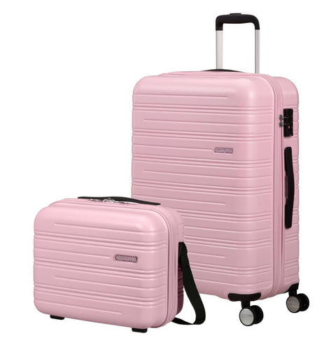 AMERICAN TOURISTER SET Of medium suitcase and NECESER RIGID HIGH TURN