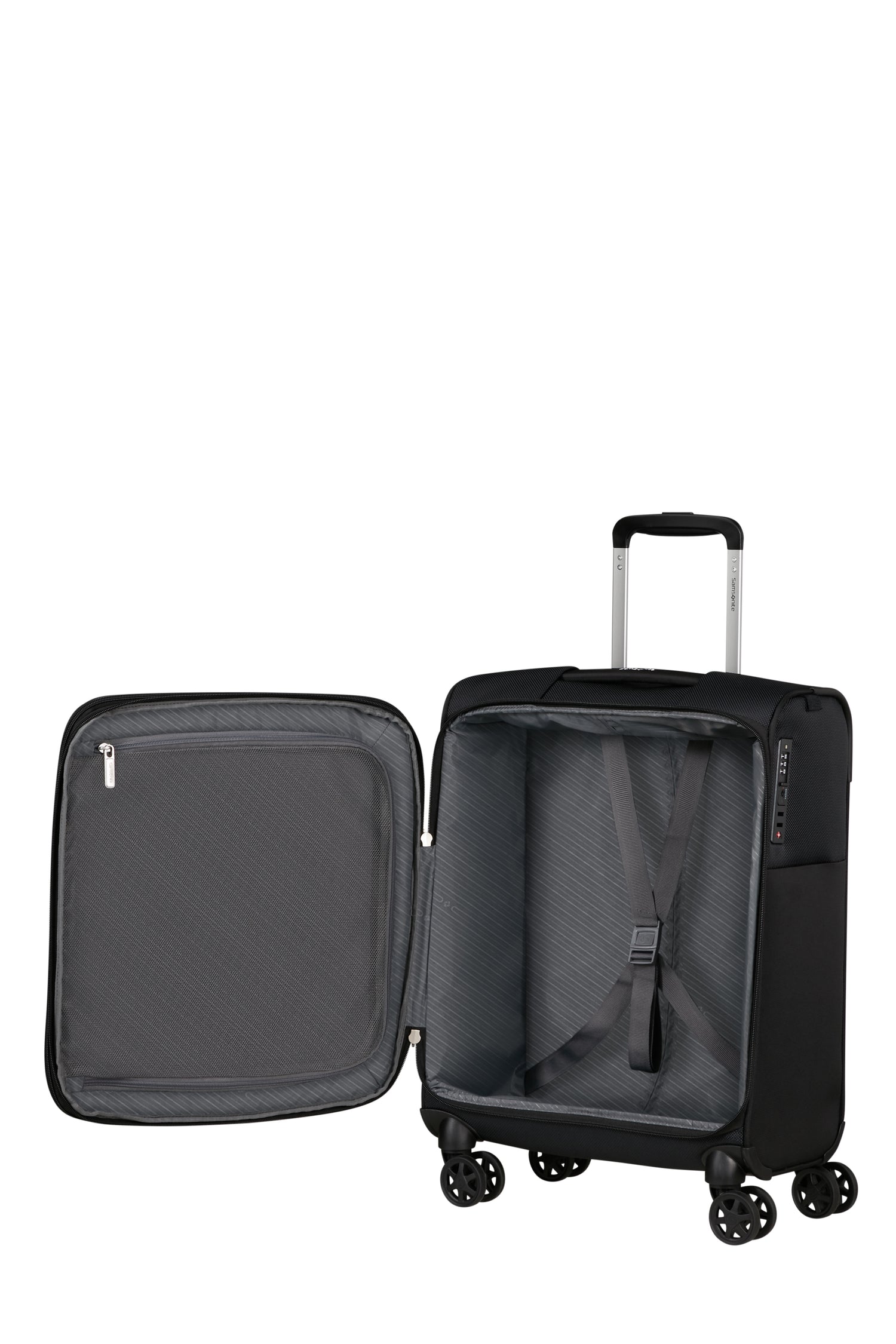 SAMSONITE Valise cabine extensible 55cm Base de brise