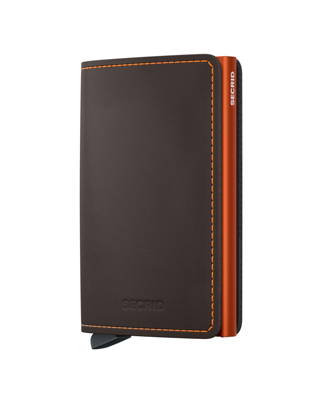 SECRID SLIMWALLET MAT TRUFFEL & ORANJE