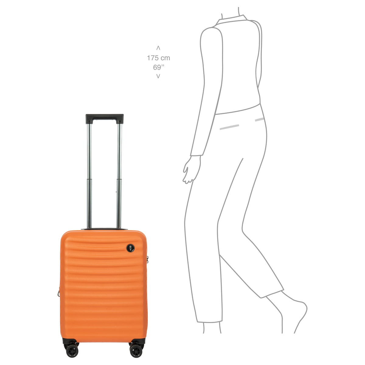 NAUSICAA de Bric Valise cabine EXTENSIBLE 55CM ORANGE