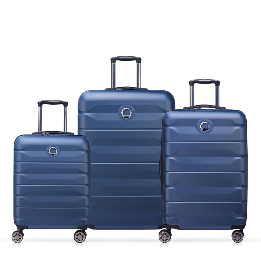 DELSEY SUITCASE SET (CABIN SLIM. MEDIUM AND LARGE) AIR RIGID ARMOR WITH 207.2 L CAPACITY