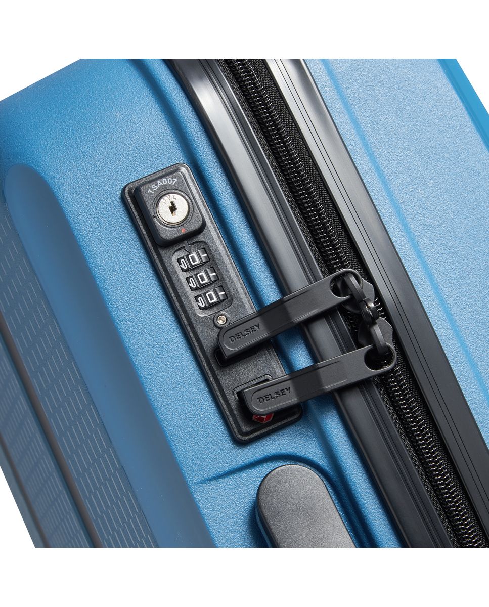 DELSEY BELMONT + Valise cabine SLIM 4 ROUES DOUBLES 55CM