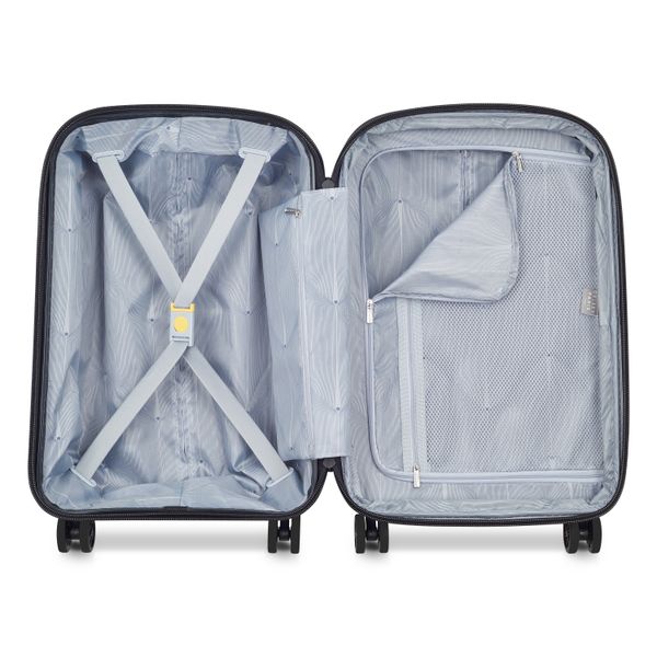 DELSEY BELMONT + Valise cabine EXTENSIBLE 4 ROUES DOUBLES 55CM