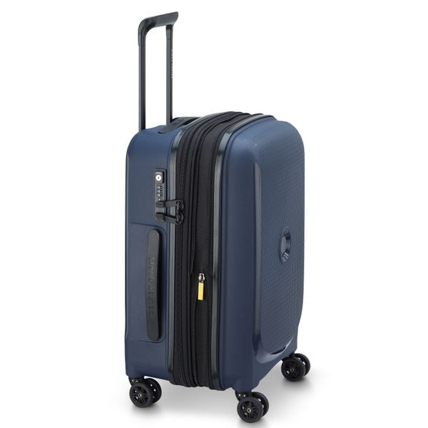 DELSEY BELMONT + Valise cabine EXTENSIBLE 4 ROUES DOUBLES 55CM