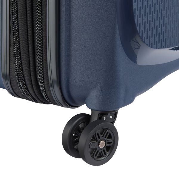 DELSEY BELMONT + Valise cabine EXTENSIBLE 4 ROUES DOUBLES 55CM
