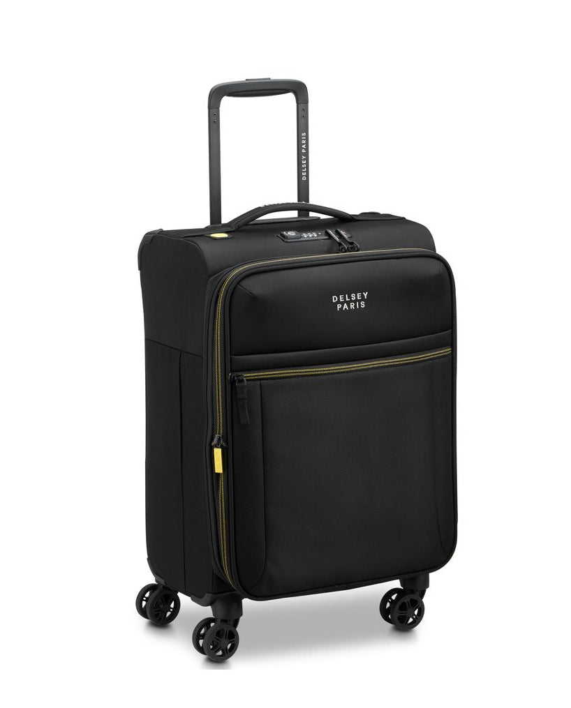 DELSEY BROCHANT 3 Cabin suitcase EXPANDABLE 4 DOUBLE WHEELS 55CM
