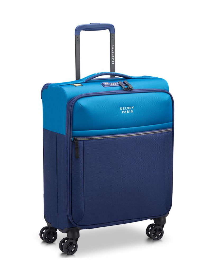 DELSEY BROCHANT 3 Cabinekoffer SLIM UITBREIDBAAR 4 DUBBELE WIELEN 55CM