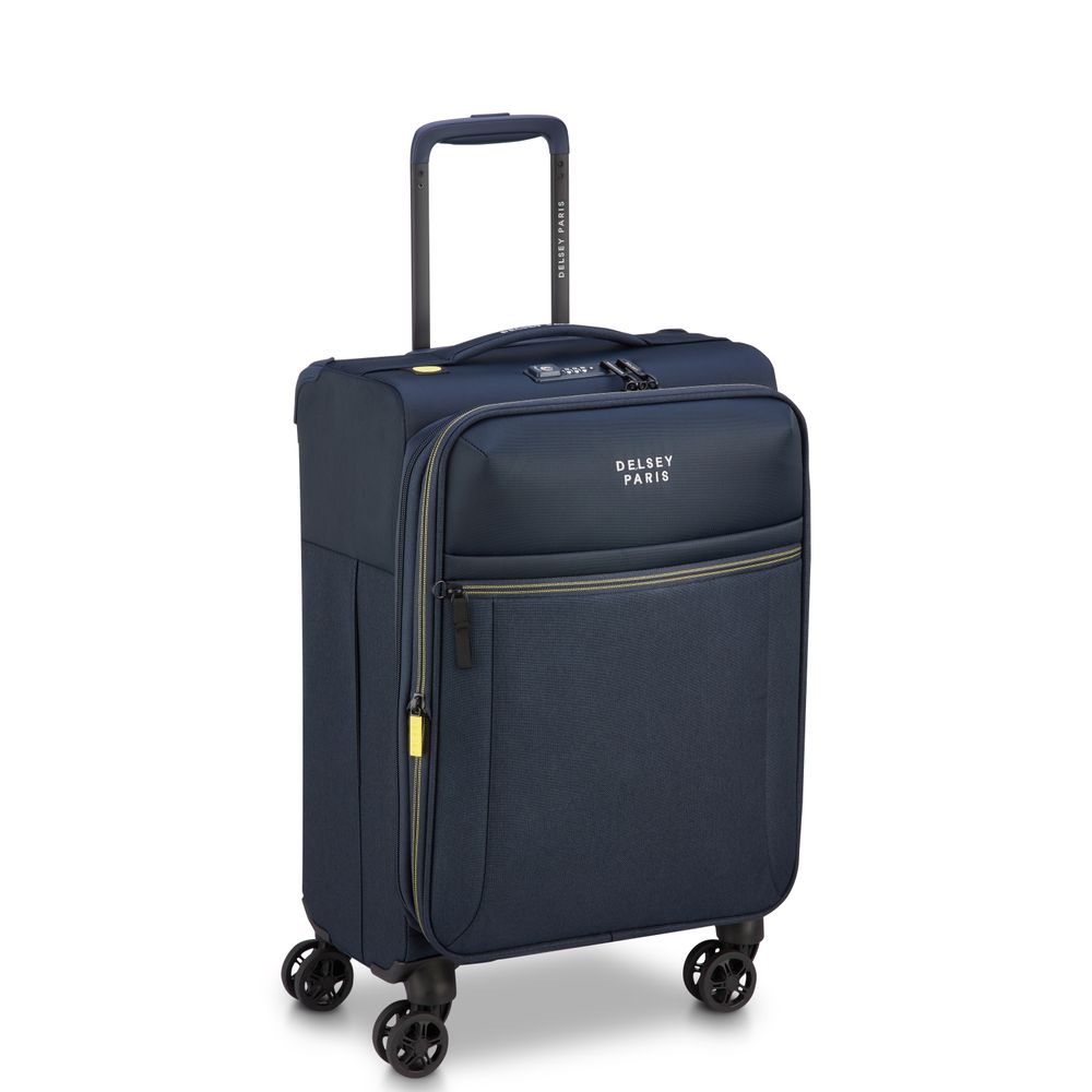 DELSEY BROCHANT 3 Cabin suitcase EXPANDABLE 4 DOUBLE WHEELS 55CM
