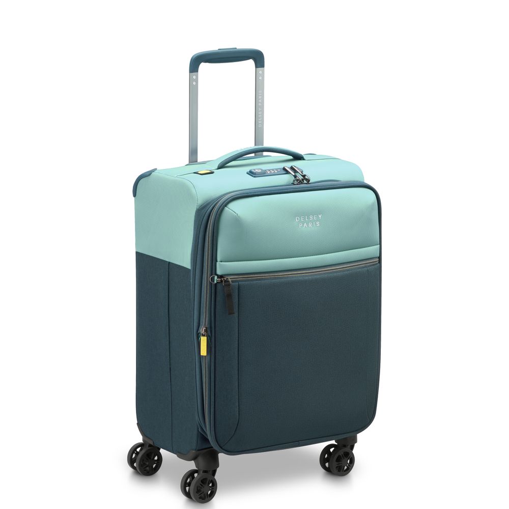 DELSEY BROCHANT 3 Cabin suitcase EXPANDABLE 4 DOUBLE WHEELS 55CM