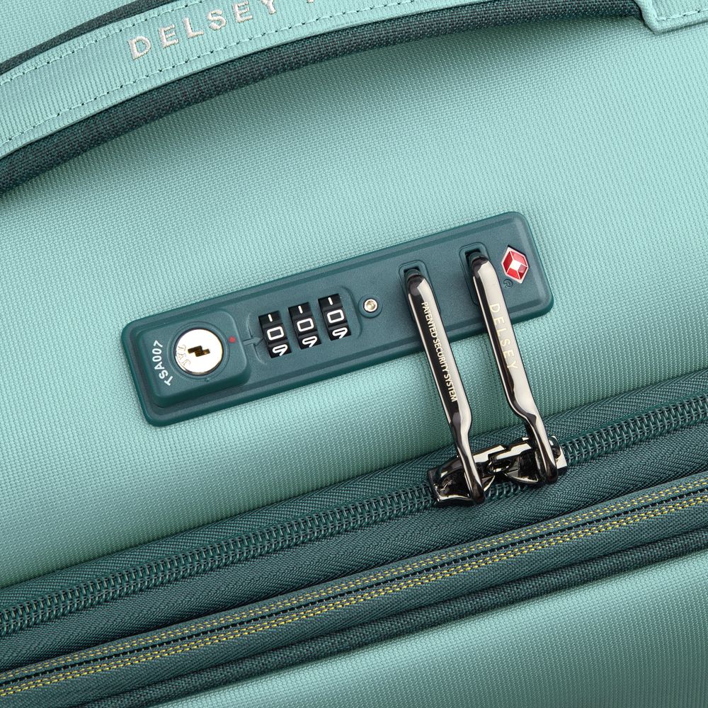 DELSEY BROCHANT 3 Cabin suitcase EXPANDABLE 4 DOUBLE WHEELS 55CM