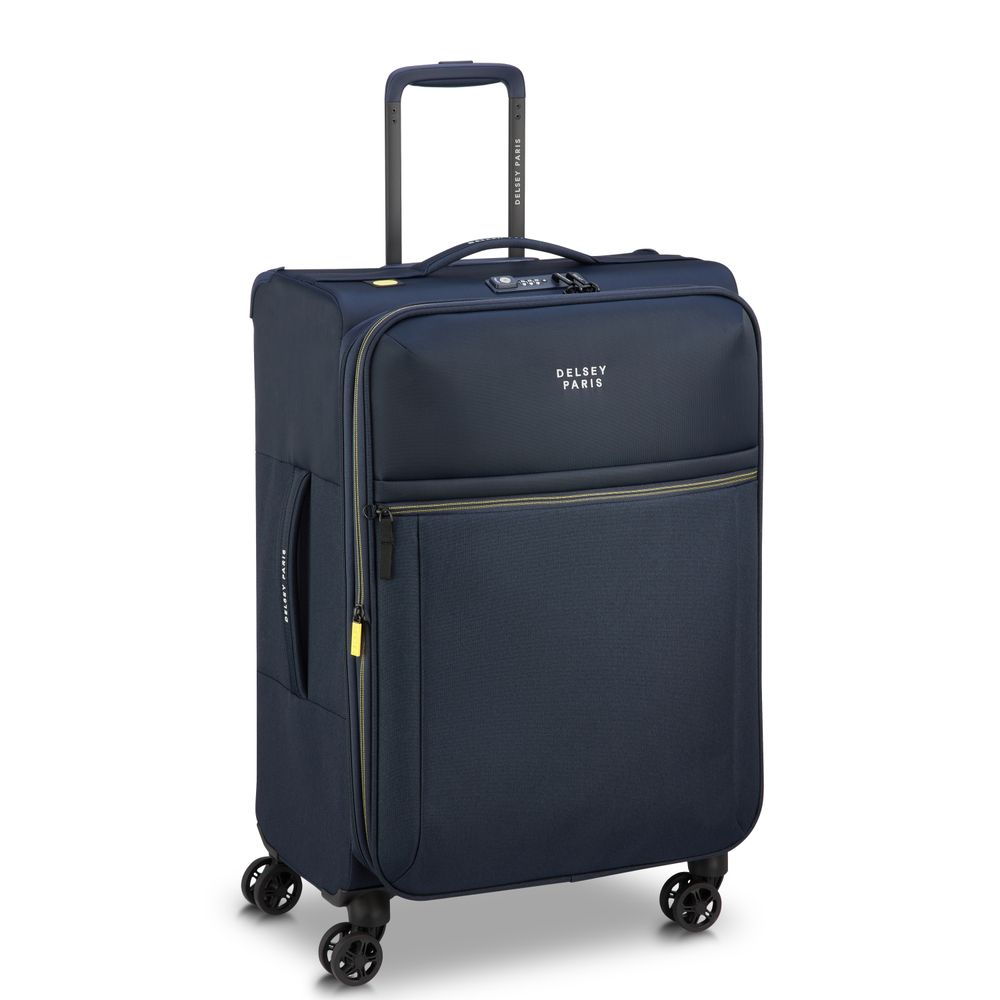 DELSEY BROCHANT 3 UDVIDERBAR Kuffert 4 DOBBELT HJUL 67CM
