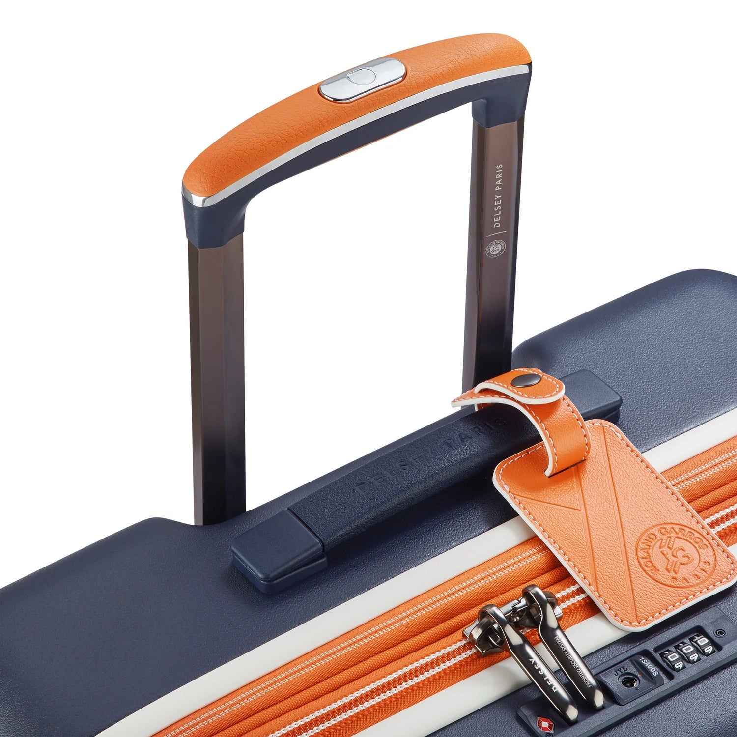 DELSEY KADENZ TROLLEY ERWEITERBAR 4 DOPPELRÄDER 66CM -ED. ROLAND GARROS SPEZIAL