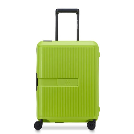 DELSEY COLOR BLOCK HARD SUITCASE SLIM 4 DOUBLE WHEELS 55CM