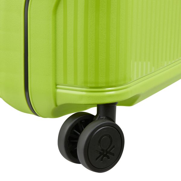 DELSEY COLOR BLOCK HARD SUITCASE SLIM 4 DOUBLE WHEELS 55CM