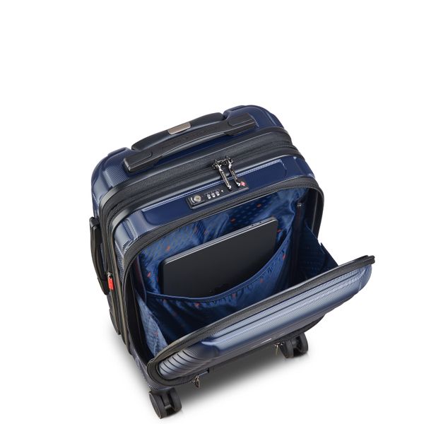 DELSEY CIeń AF. TROLLEY ROZSZERZALNA KABINA BUSINESS TWARDE 4 PODWÓJNE KOŁA 55CM
