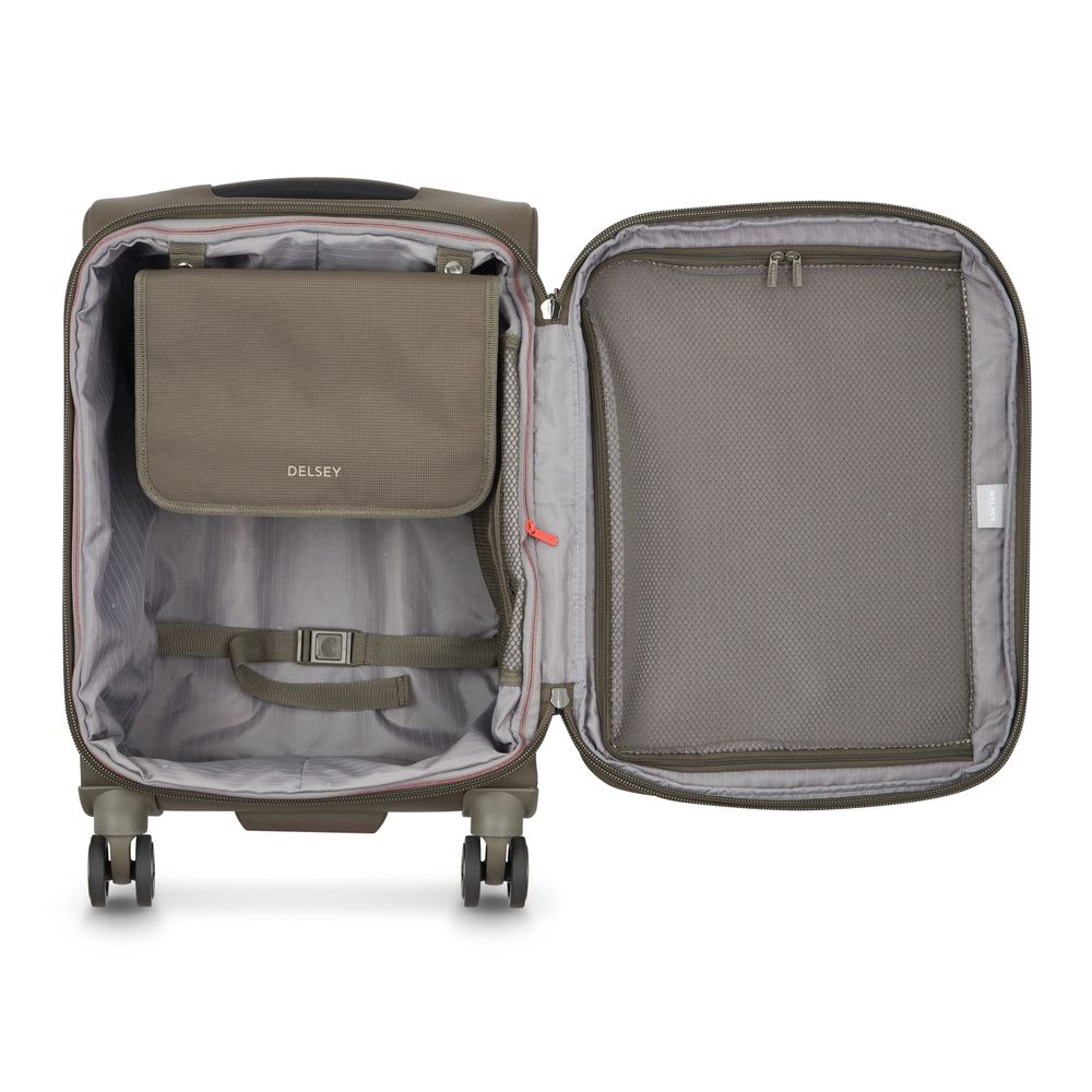 DELSEY HÉLIUM DLX. TROLLEY CABINE EXTENSIBLE 4 ROUES DOUBLES 55CM