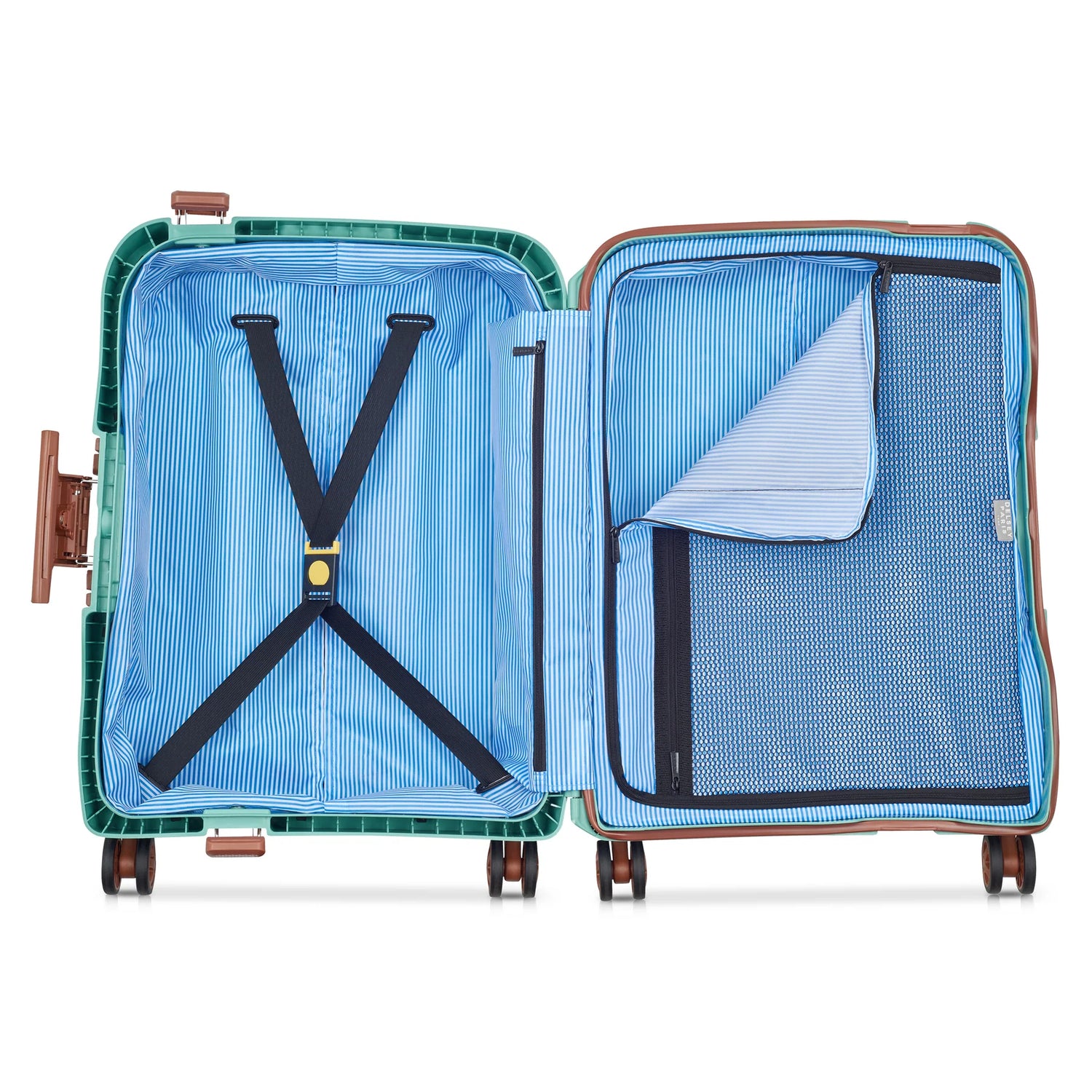 DELSEY MONCEY. TROLLEY CABINE SLIM 4 ROUES DOUBLES 55CM