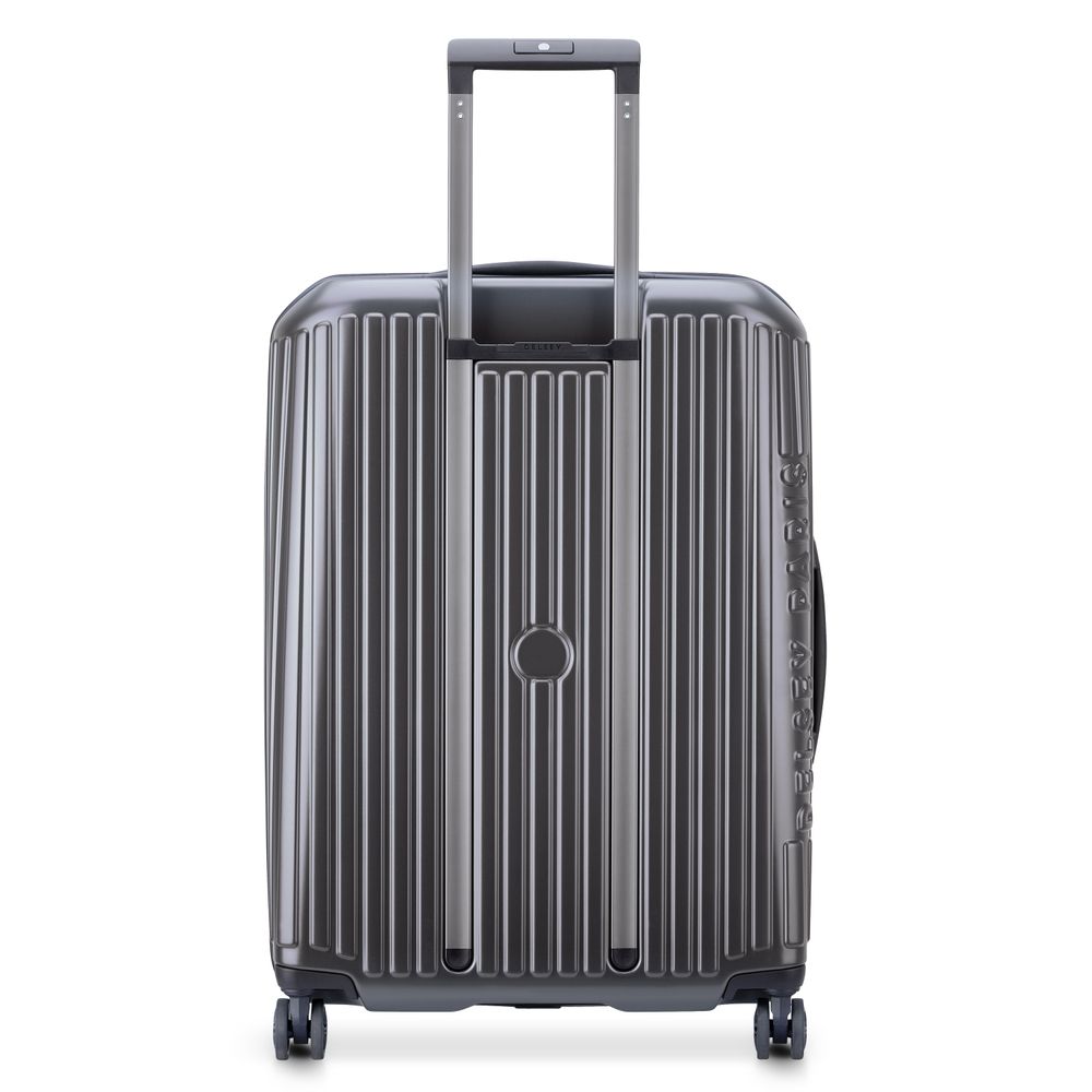 DELSEY SECURITIME. EXPANDABLE SUITCASE 4 DOUBLE WHEELS 65CM