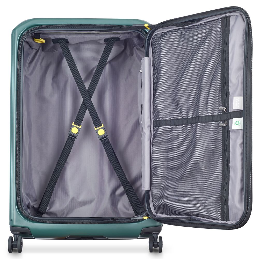 DELSEY SÉCURITÉ. VALISE EXTENSIBLE 4 ROUES DOUBLES 77CM