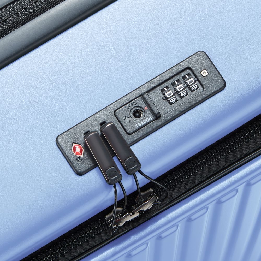 DELSEY SÉCURITÉ. VALISE EXTENSIBLE 4 ROUES DOUBLES 77CM