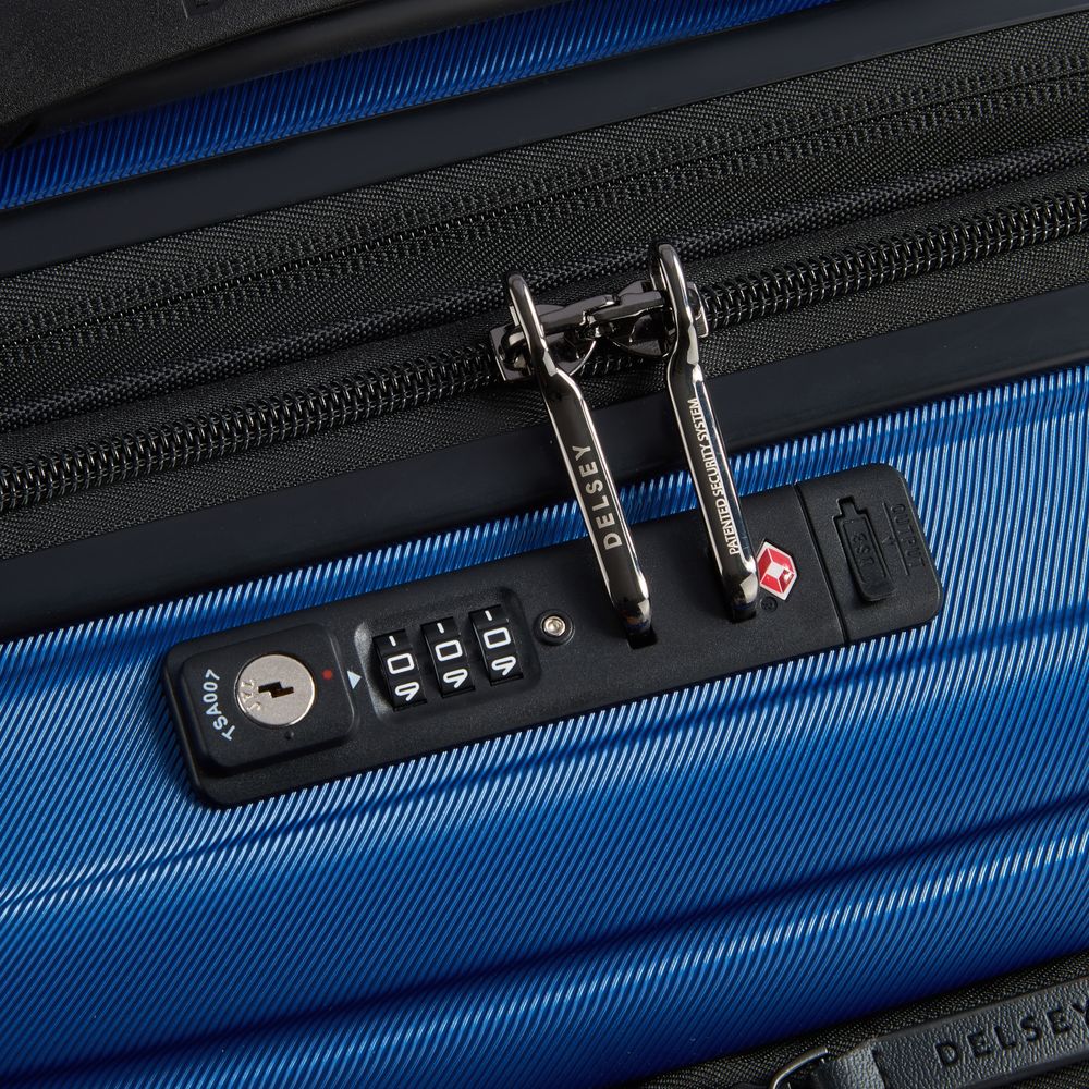 DELSEY SHADOW 5.0. TROLLEY CABINE EXTENSIBLE BUSINESS SOUPLE 4 ROUES DOUBLES 55CM