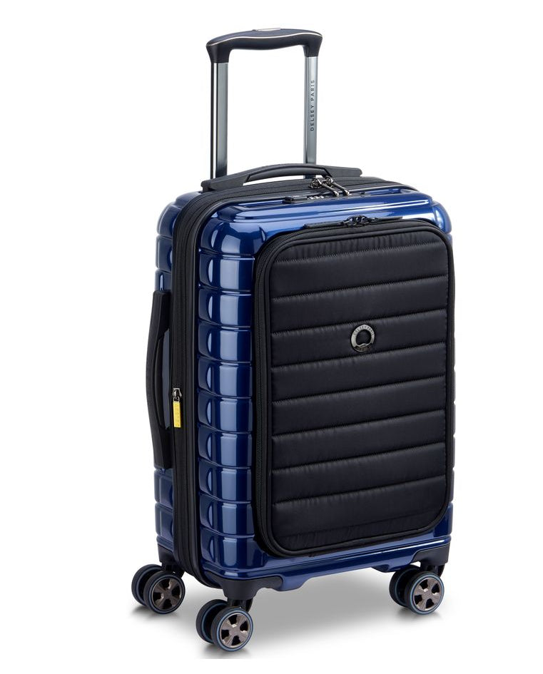 DELSEY SHADOW 5.0. TROLLEY CABINE EXTENSIBLE BUSINESS SOUPLE 4 ROUES DOUBLES 55CM