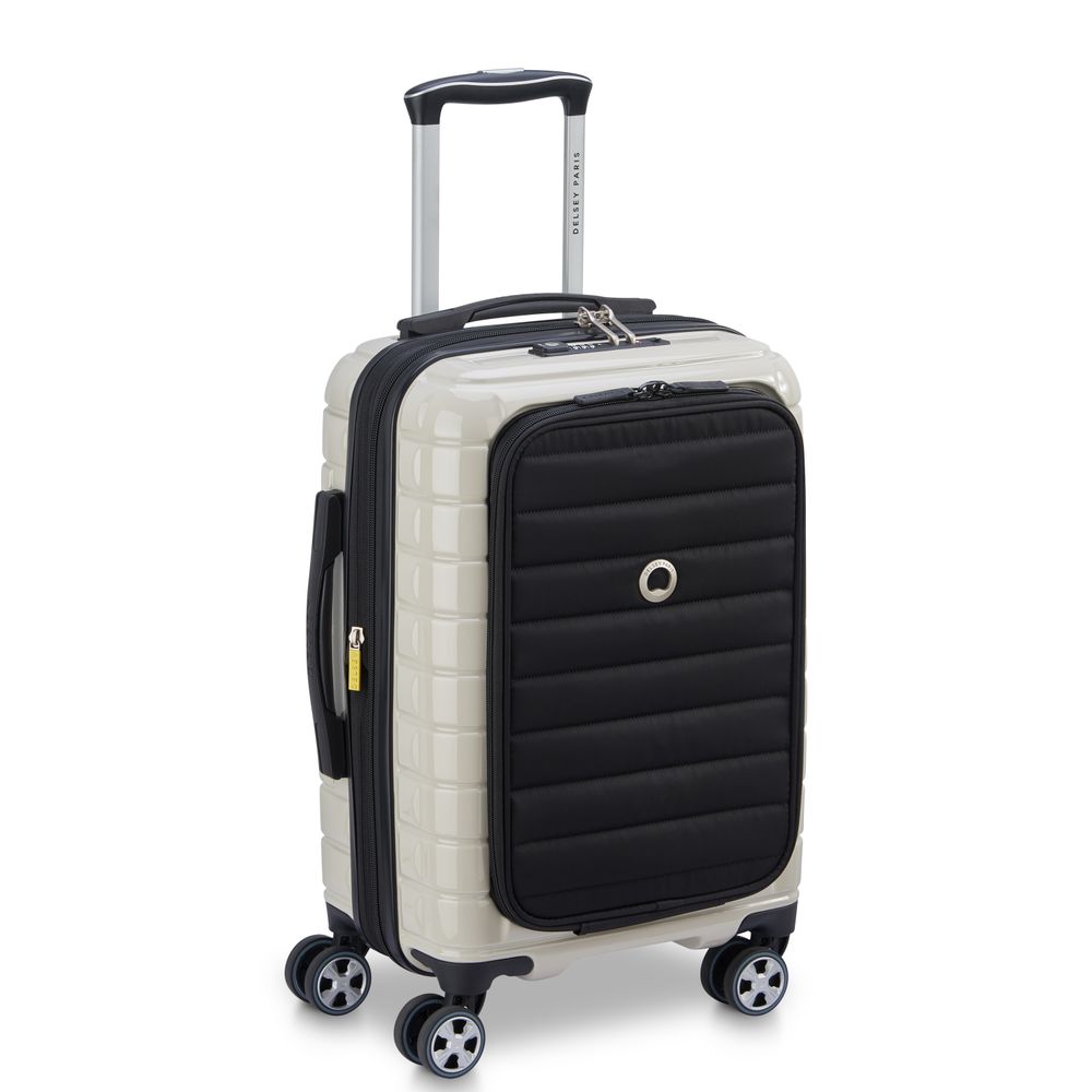 DELSEY SHADOW 5.0. TROLLEY CABINE EXTENSIBLE BUSINESS SOUPLE 4 ROUES DOUBLES 55CM