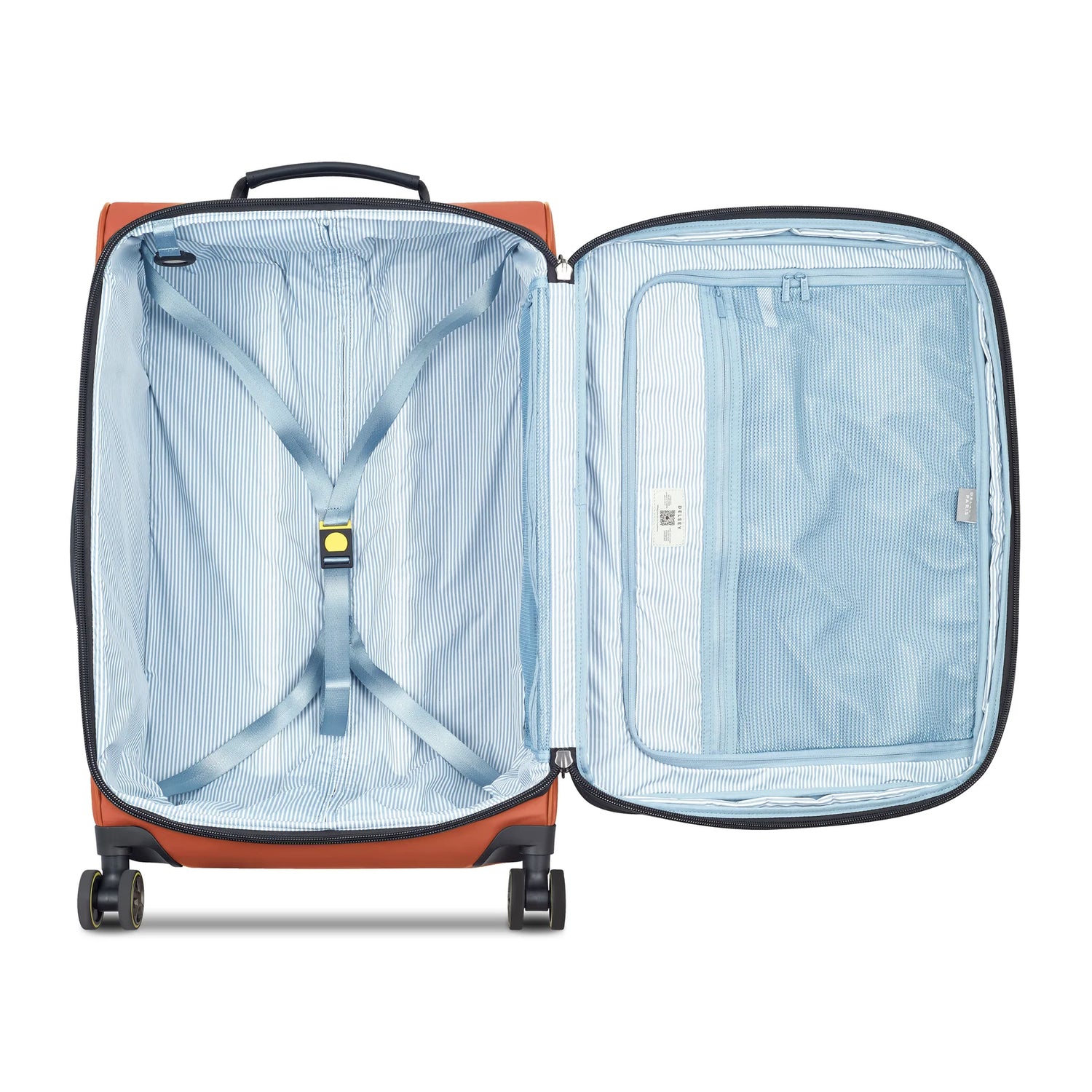DELSEY TURENNE DOUX. TROLLEY CABINE EXTENSIBLE 4 ROUES DOUBLES 66CM