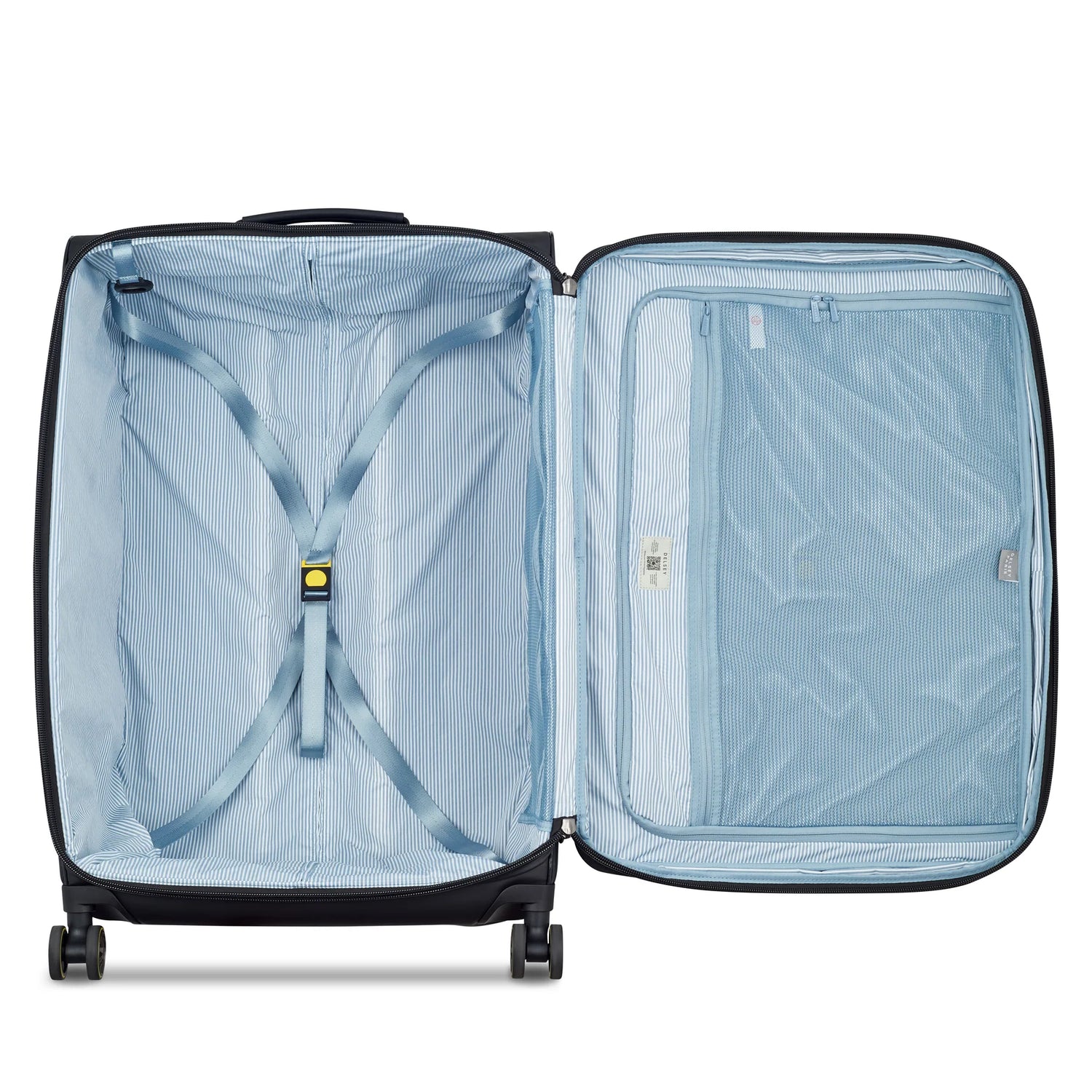 DELSEY TURENNE DOUX. TROLLEY CABINE EXTENSIBLE 4 ROUES DOUBLES 76CM