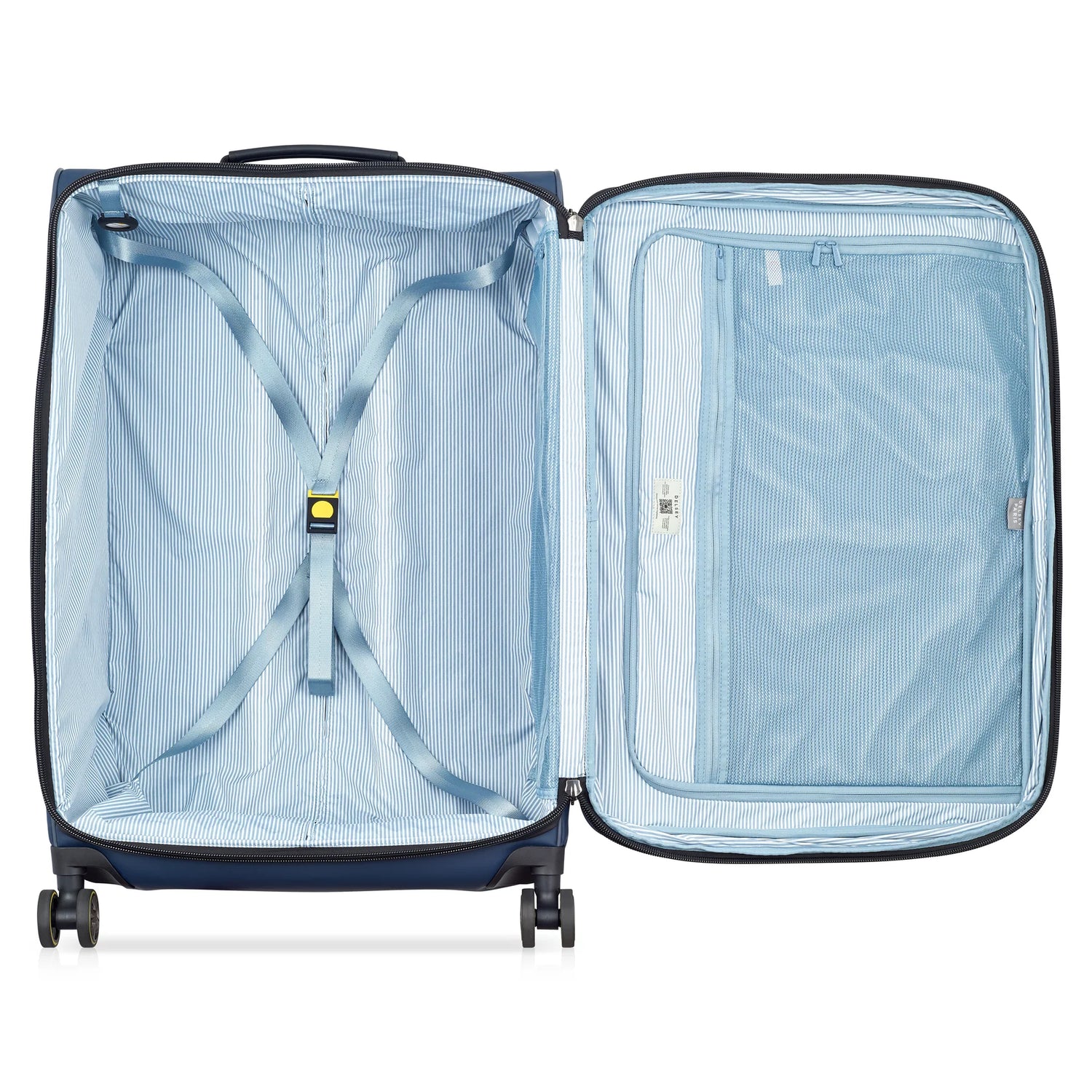 DELSEY TURENNE DOUX. TROLLEY CABINE EXTENSIBLE 4 ROUES DOUBLES 76CM