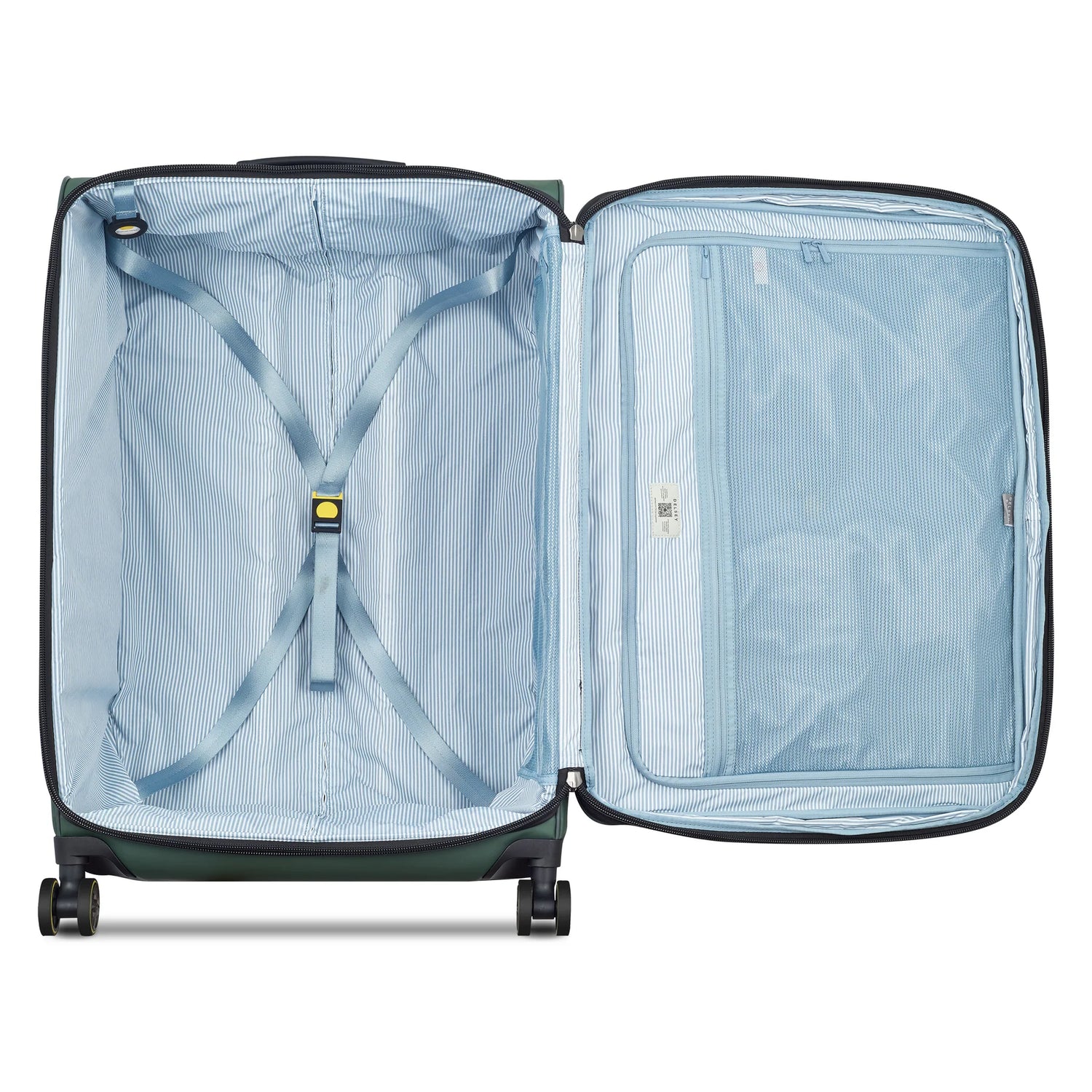 DELSEY TURENNE DOUX. TROLLEY CABINE EXTENSIBLE 4 ROUES DOUBLES 76CM
