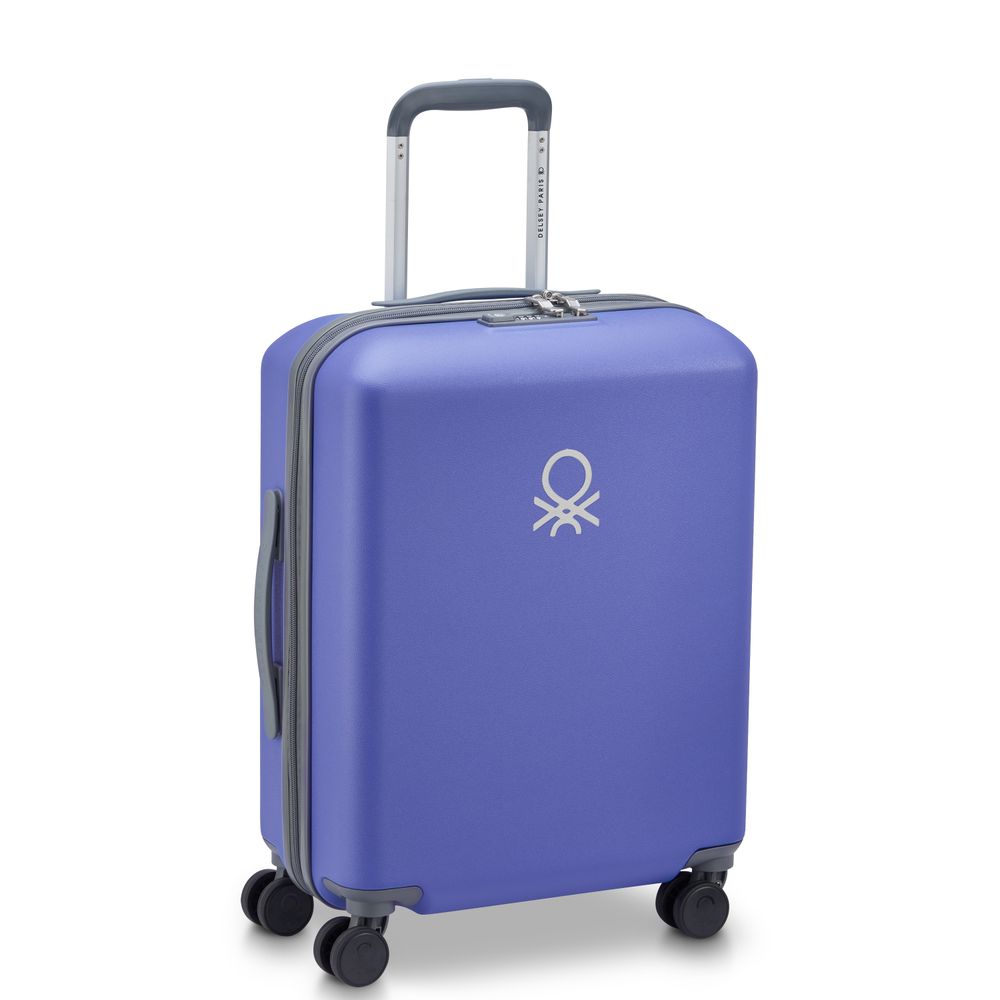 DELSEY UCB HARD SUITCASE TROLLEY SLIM 4 DOUBLE WHEELS 55 CM