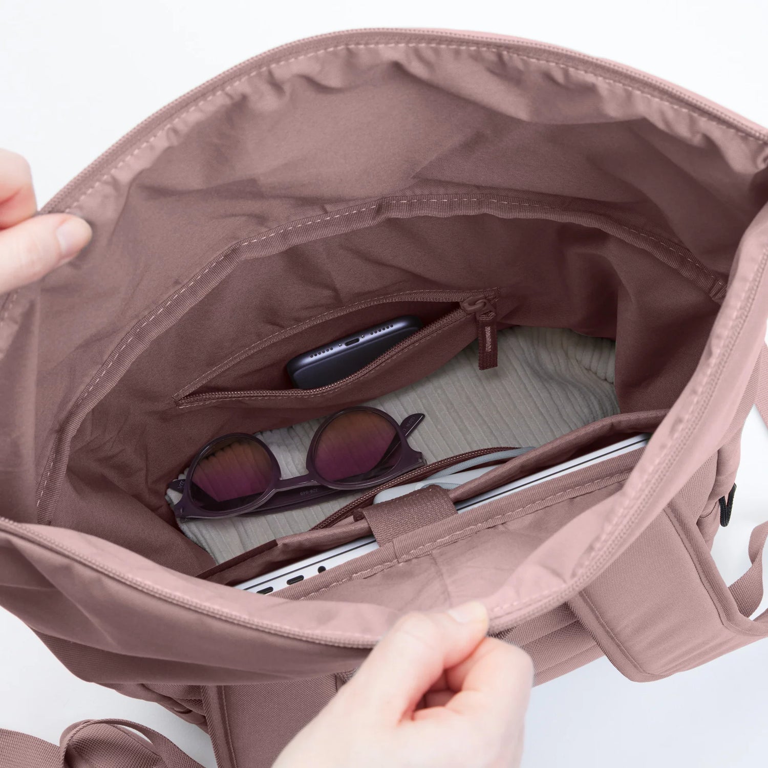 Ich habe Taschen -Rucksack ROLLTOP Einfach monochrom