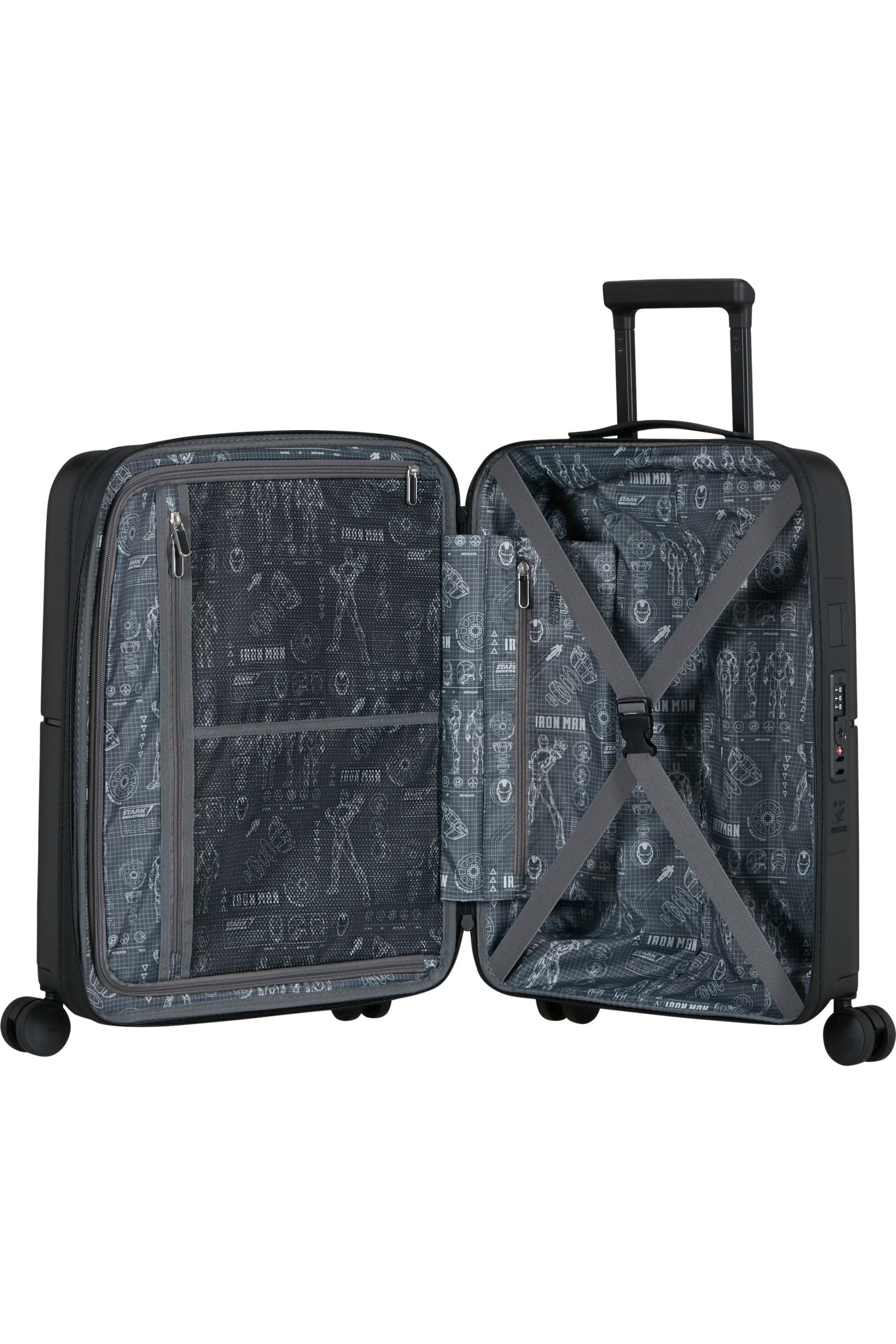 AMERICAN TOURISTER Valise cabine Extensible DASHPOP MARVEL - Iron Man