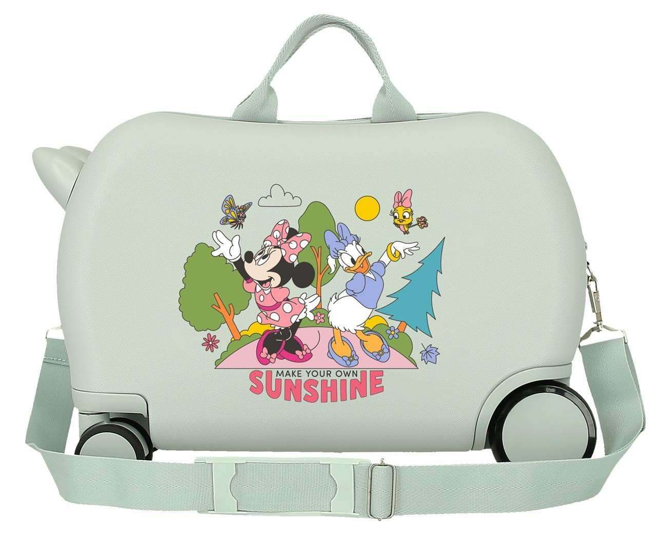 SUITCASE INF.ABS 4R.(2 MULTI.) 45CM. MINNIE SUNSHINE MINT
