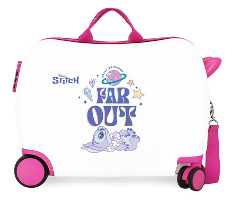 Maleta infantil Stitch FAR OUT 4 ruedas multidireccionales