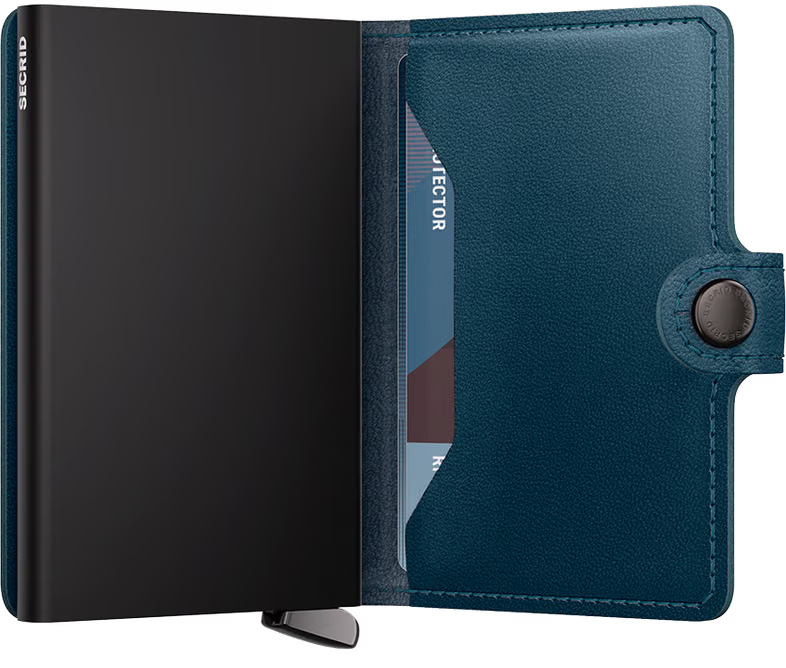 SECRID MINIWALLET+ EMBOSS LINES TEAL
