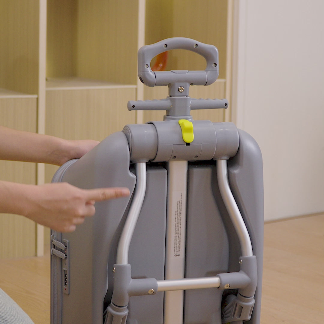 GREENWICH suitcase with child seat CROCODILE