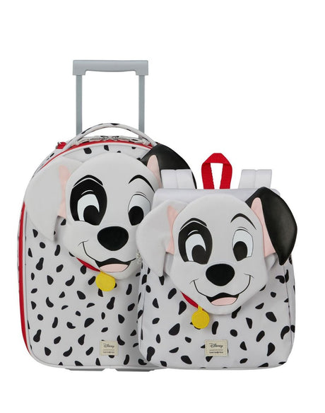 SAMSONITE SET Suitcase + backpack DALMATIAN PATCH - HAPPY SAMMIES DISNEY