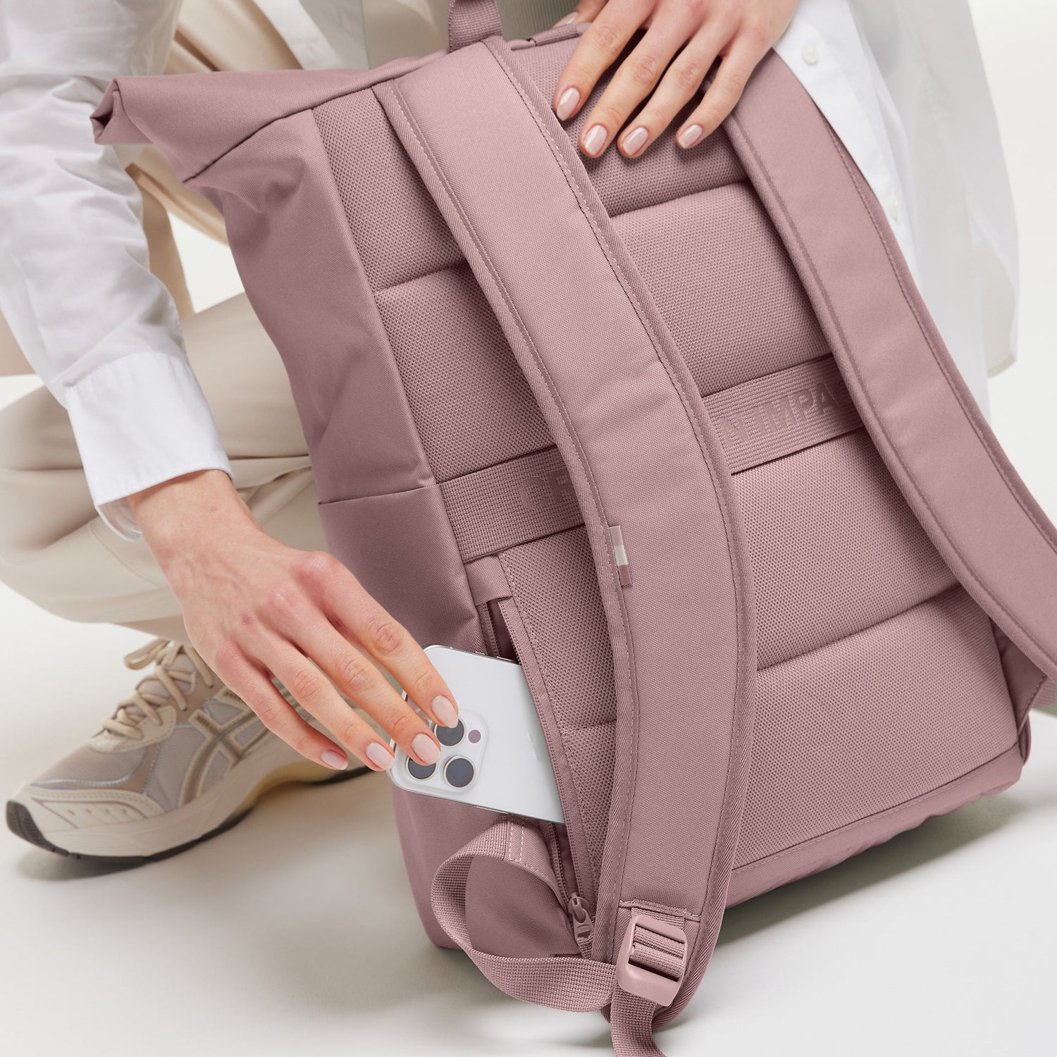 Ich habe Taschen -Rucksack ROLLTOP Einfach monochrom