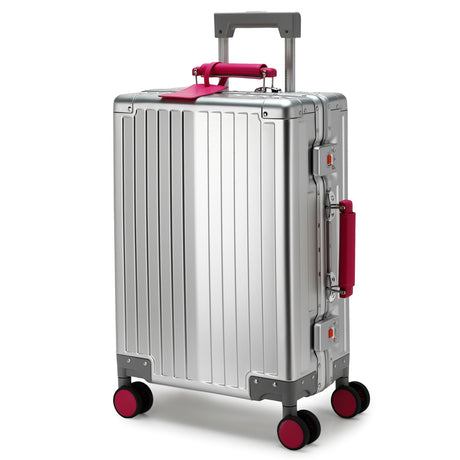 GREENWICH Cabin suitcase Aluminum with Vegan Leather handle NEW JERSEY