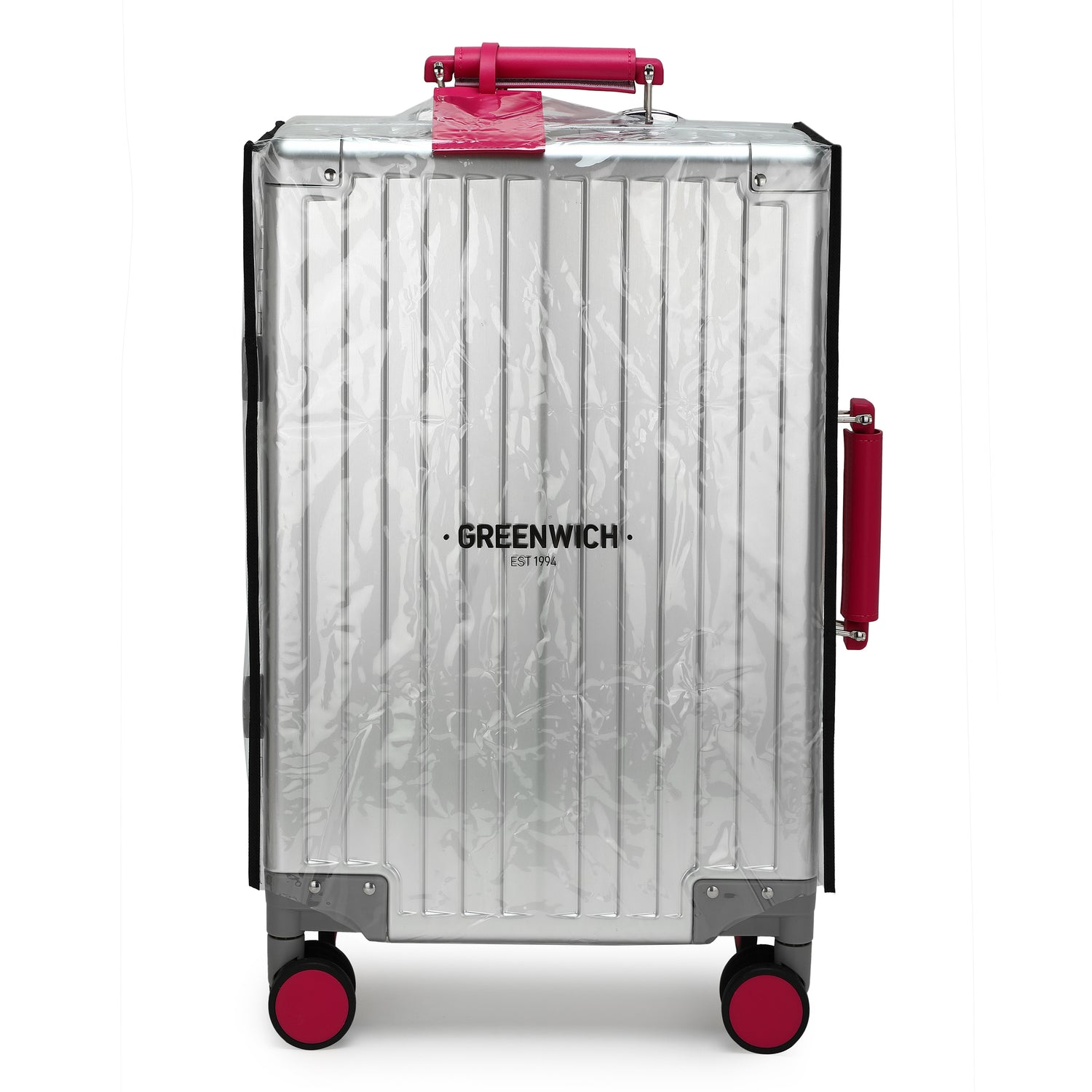 GREENWICH Maleta de cabina 100% Aluminio con ruedas desmontables NEW JERSEY