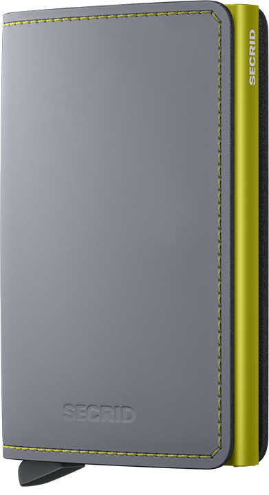 Secrid Slimwallet Matte Gray & Lime